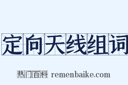 定向天线组词是什么意思的图片